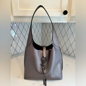 Rebekah Minkoff Megan Hobo Pewter Leather
